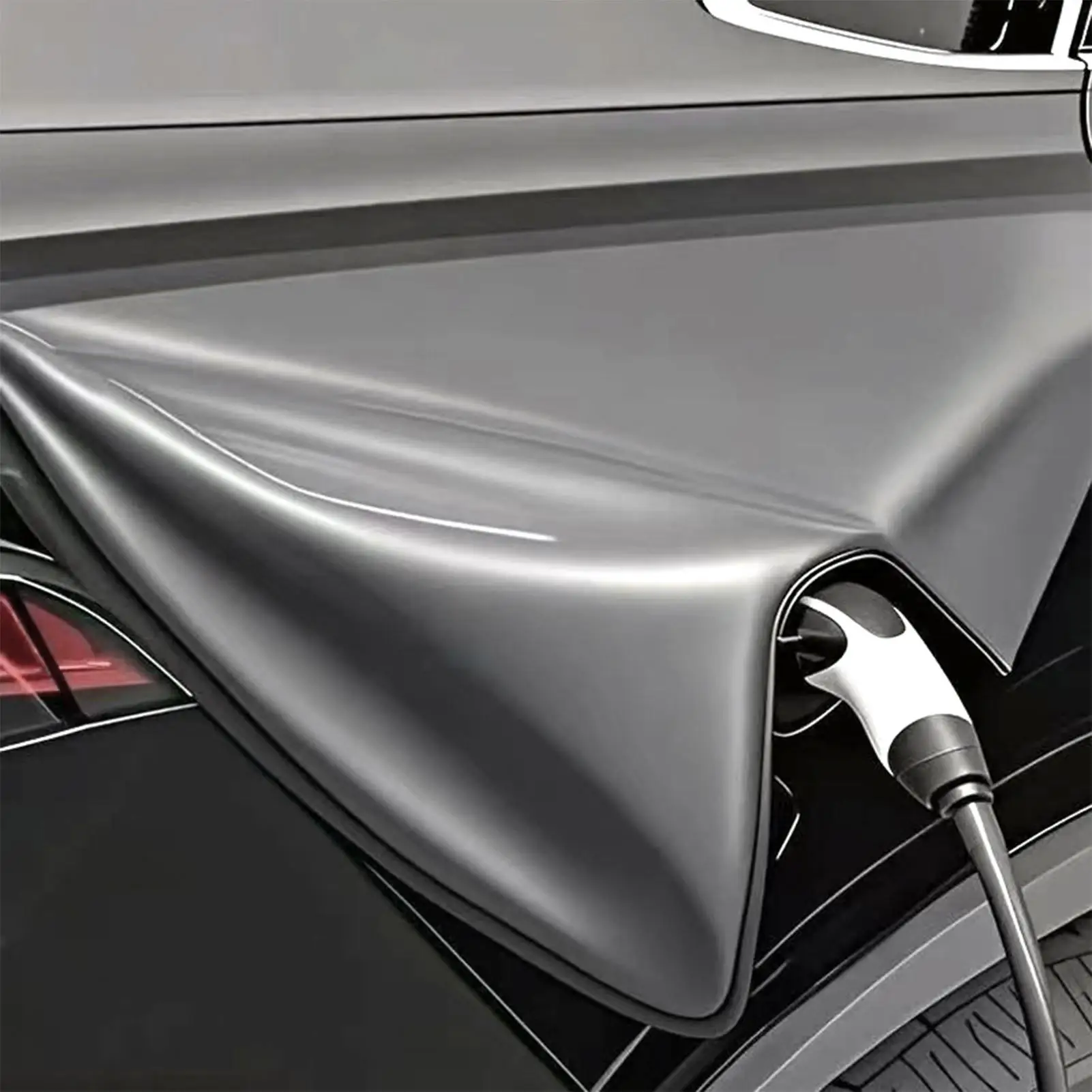 

Electric Car Charger Cover Outdoor Car Charging Port Rain Cover Waterproof Charging Plug Protection For Electric Vehicle