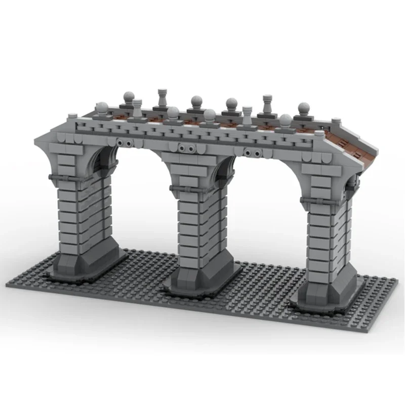 Middeleeuwse Weg Of Kasteel Model Moc Gebouw Bakstenen Klassieke Brug Technologie Modulaire Blokken Cadeau Kerstspeelgoed Diy Sets Assemblage