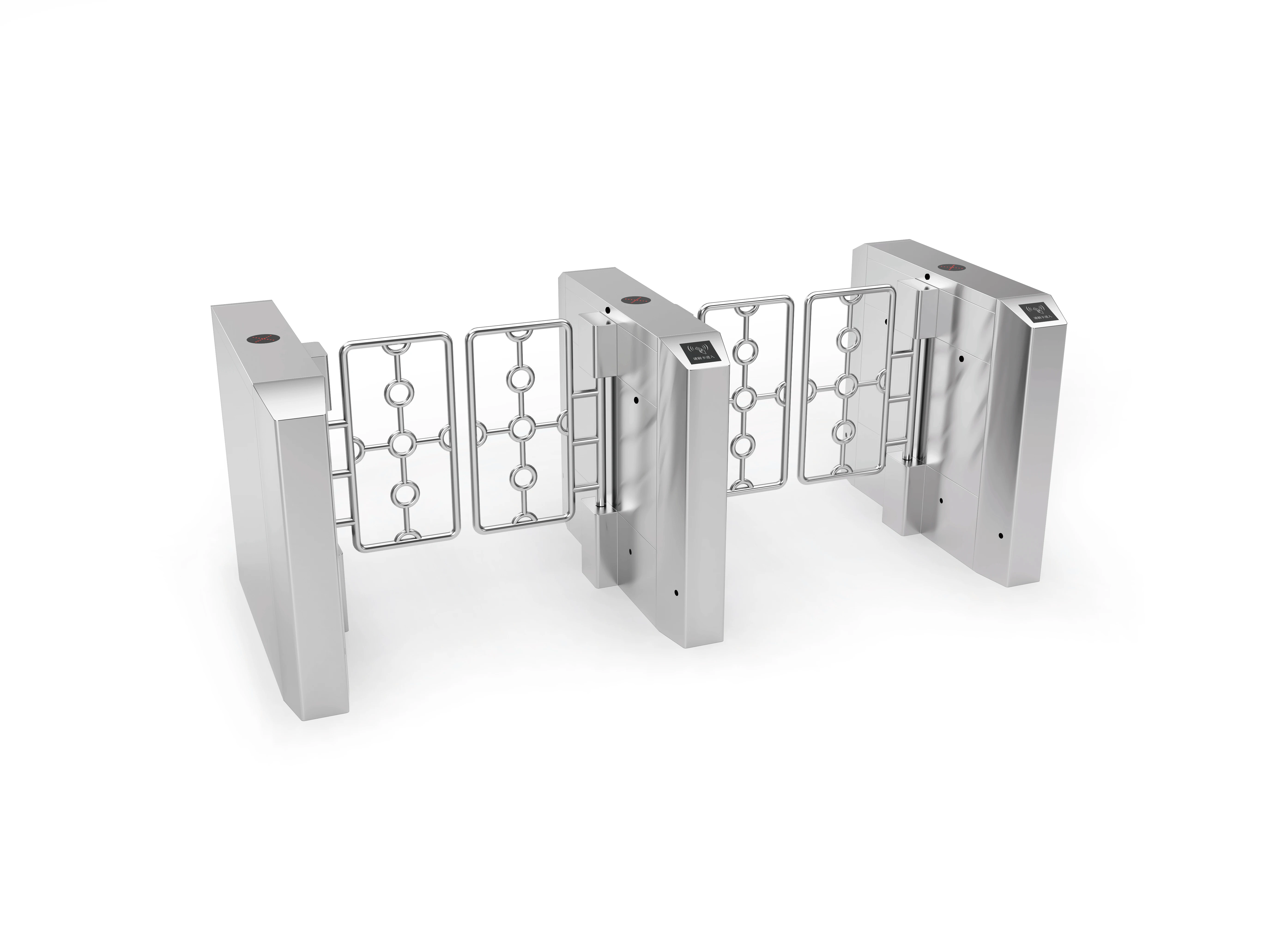 Security Swing Turnstile Entrance and Exit Barrier Gate With Access Control System Supermarket Automatic Pedestrian