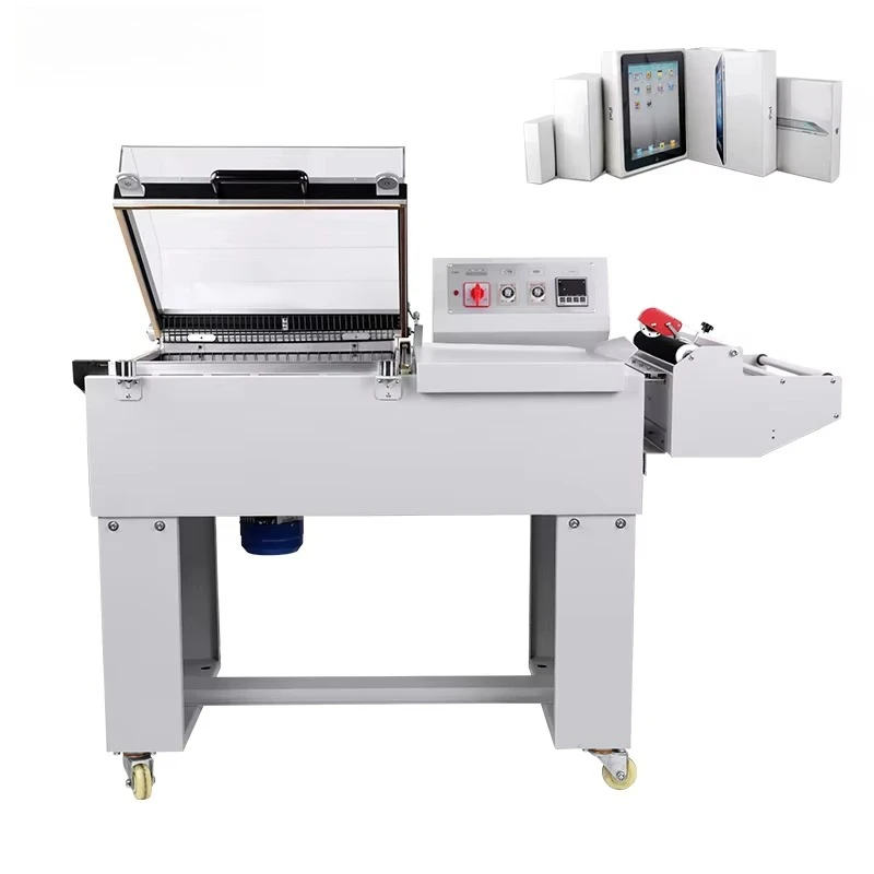 FM-5540 Semi-Automatic Heat Shrinkable Packaging Machine For Tea Boxes Books Canisters Shoes Foil Case Packaging For Food