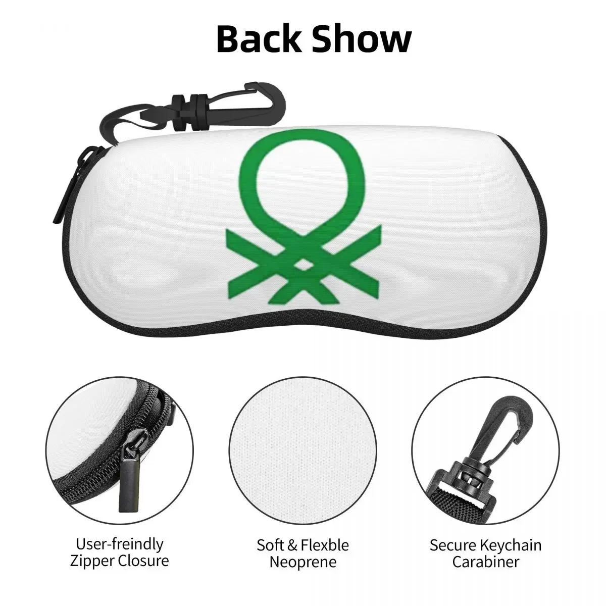 United Colors Of Benetton Shell Glasses Case Portable Sunglasses Box Women Men Soft Eyeglass Bag Pouch view 6