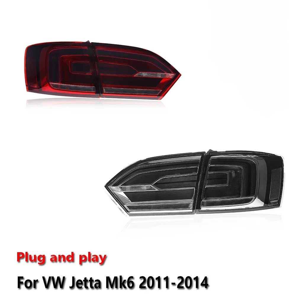 

Car LED Upgrade Tail Light Accessories For VW Jetta Mk6 2011-2014 DRL Brake Turn Signal Lamp Plug and Play