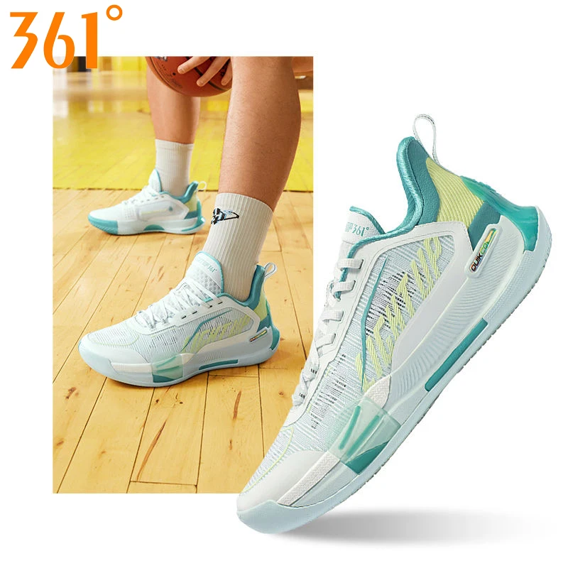 361 ° Burning Battle ISO Basketball Shoes Men Sneaker Spring New Non-Slip Wear-Resistant Sneakers Shock Absorption Combat Boots