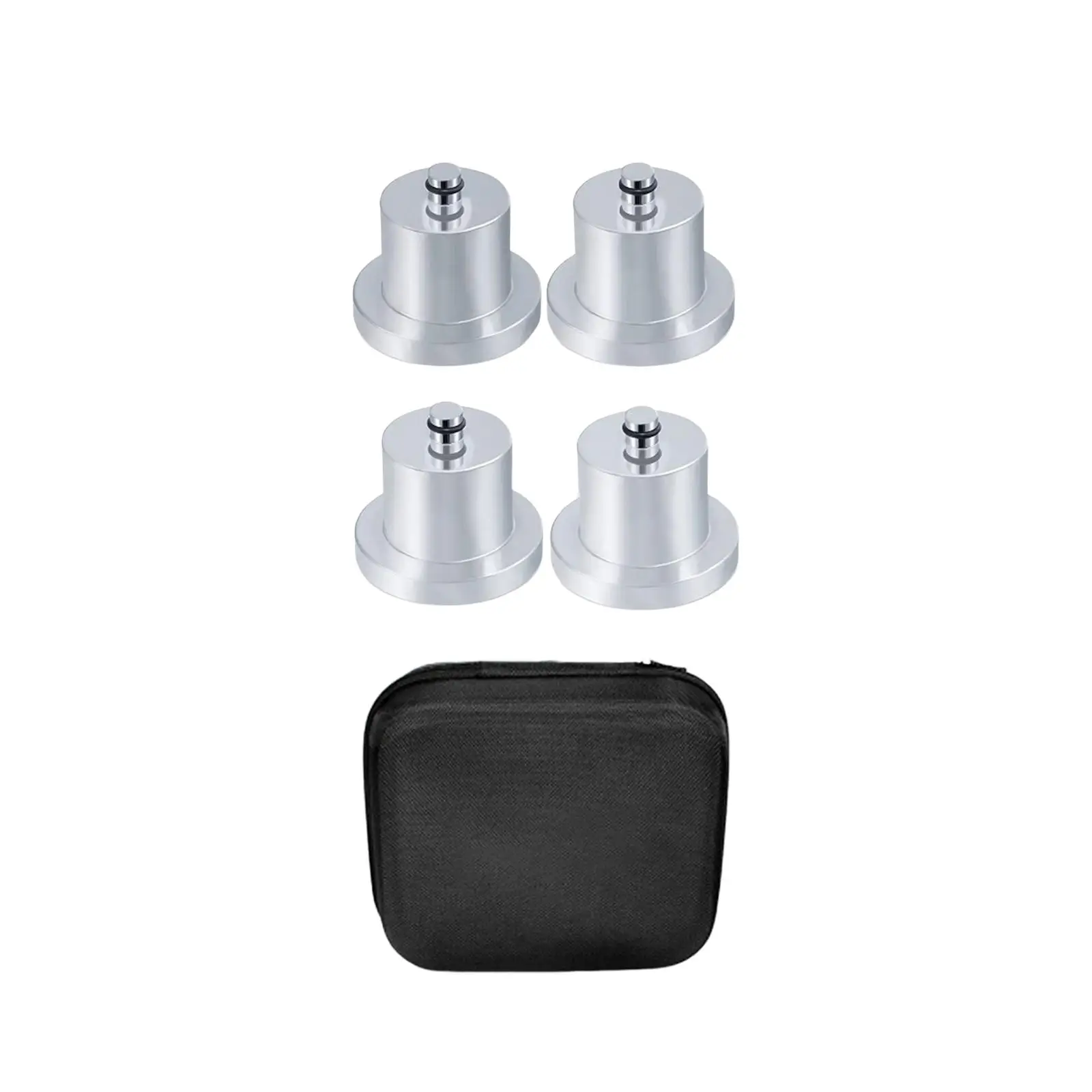 4Pcs Jack Lifting Jack Pad Lift Point Adapter with Storage Case Sturdy Metal for R1T R1S Professional Accessory