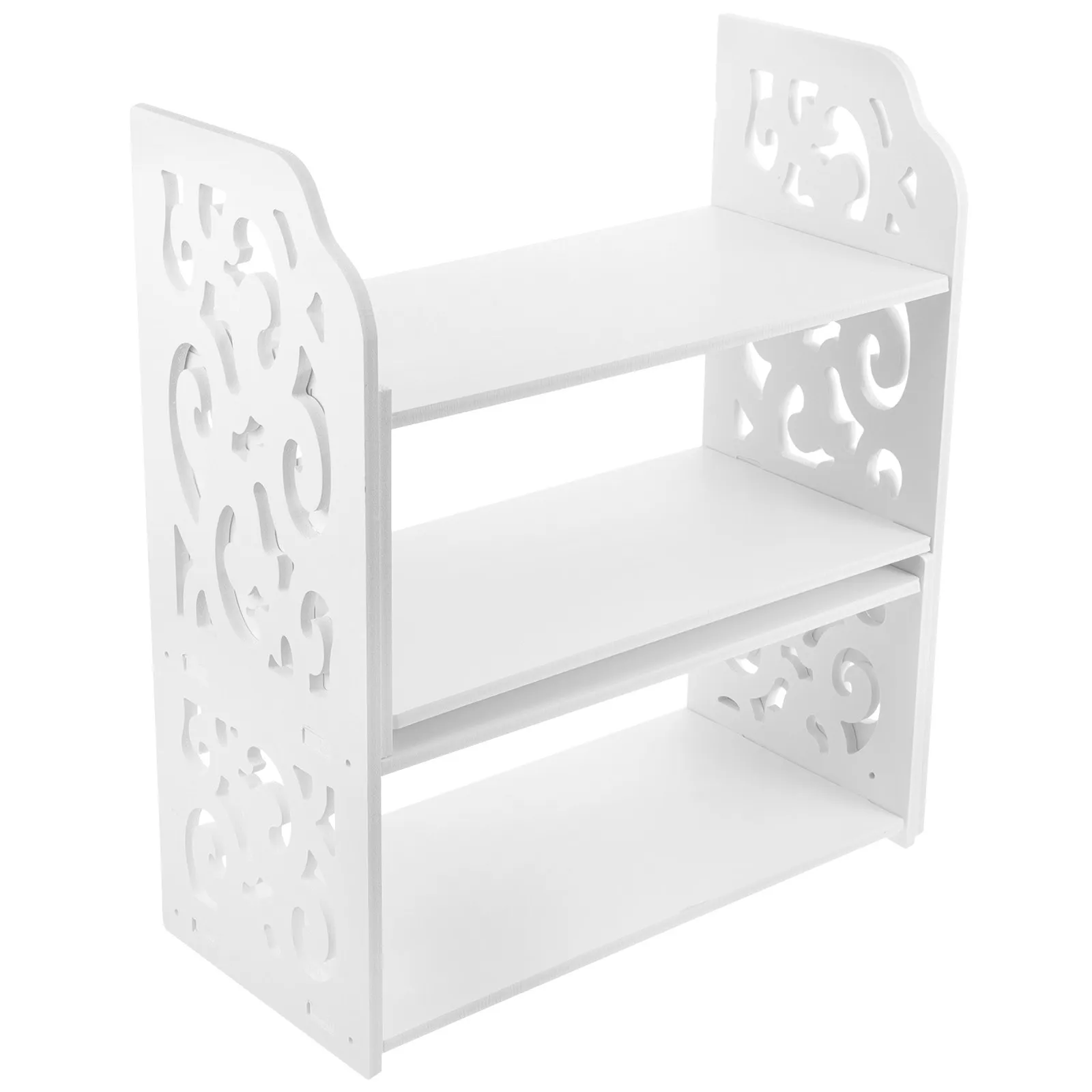 Desk Desktop Organizer File Holder Office Storage Rack Halloween Christmas New Year Desk Shelf Wooden Book Shelf Desktop