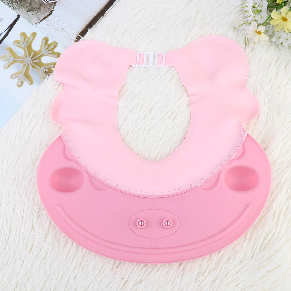 

1Pcs Durable Baby Shampoo Cap Adjustable Waterproof Bath Hat Ear Protector for Hair Washing