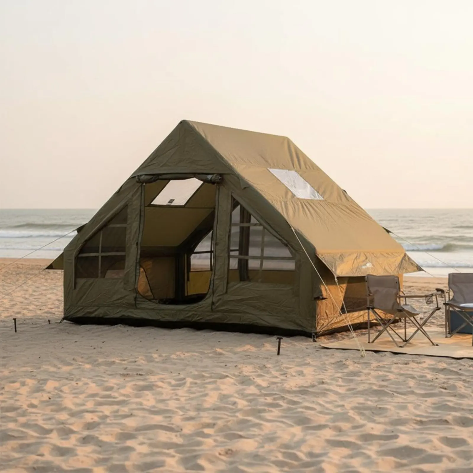 Inflatable Camping Tent Protection Automatic Instant Setup Tent Outdoor Shelter Windproof Waterproof for Beach - view 4