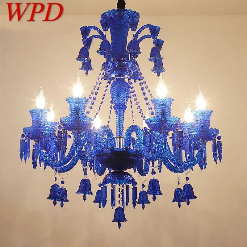 

WPD Luxurious Style Crystal Pendant Lamp European Candle Lamp Art Living Room Restaurant Bedroom Villa Chandelier