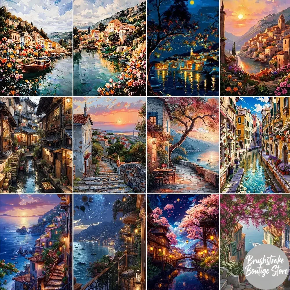 Sunset Town Canvas … - image