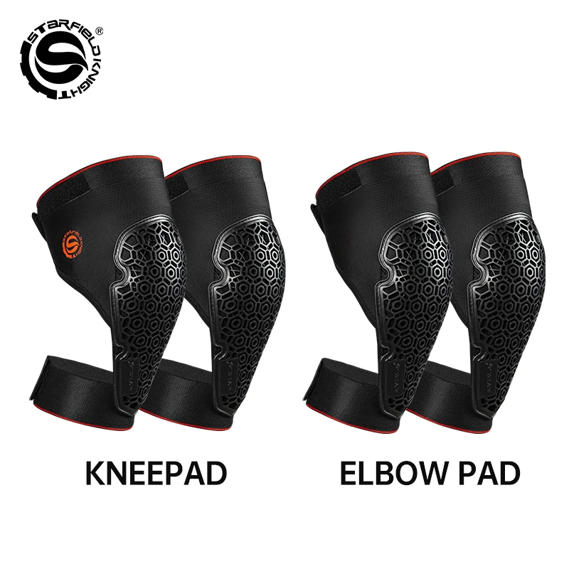 SFK Motorcycle Riding CE Protective Equipment Kit Suit Elbow and Knee Pads 4pcs/set Anti-fall Shock-absorbing Gears Accessories