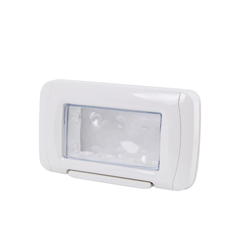 New 4Gang Israel Italy Standard Embedded Waterproof Switch Socket Box ABS Material Frame Adapter Unit Plug-in