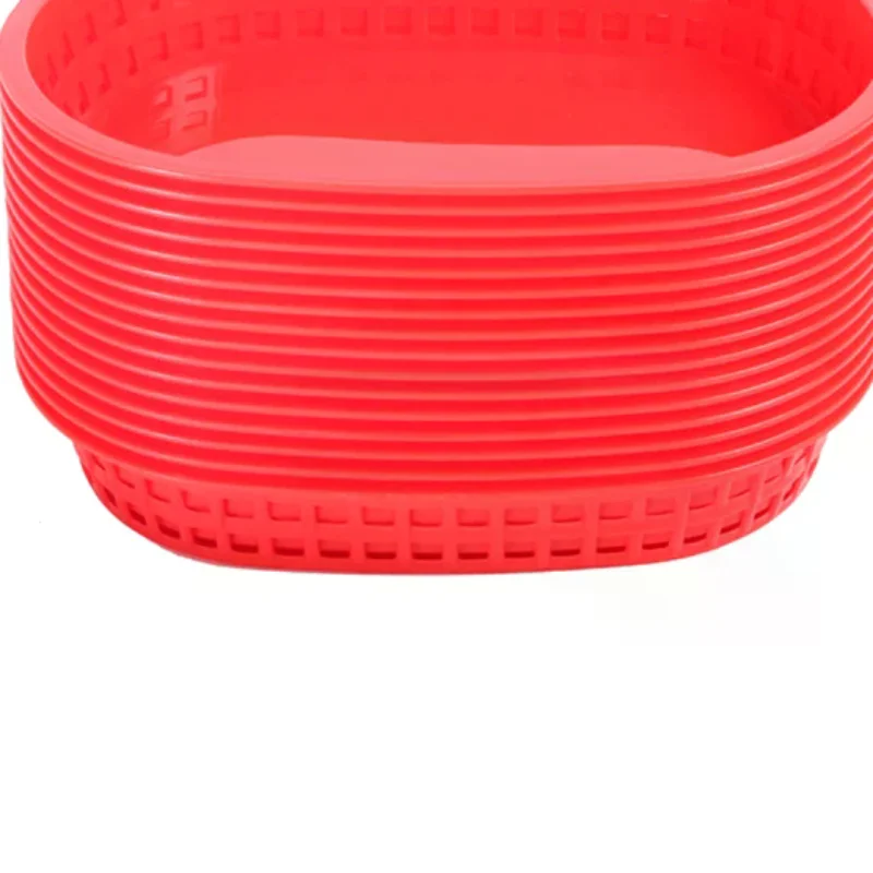Fast Food Baskets Plastic ServinG Tray for DeLi Chicken BurGers Sandwiches Fries - Foodservice / Restaurant SuppLies