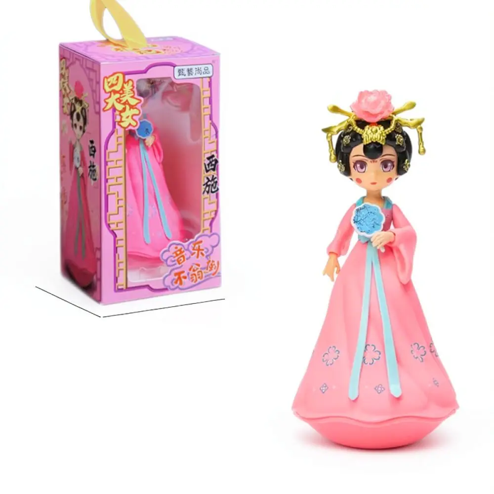 Chinese Style Girl Statue Wobbling Toy Decorative Desktop Ornament Unique Creative Craft Gift For Friends And Family
