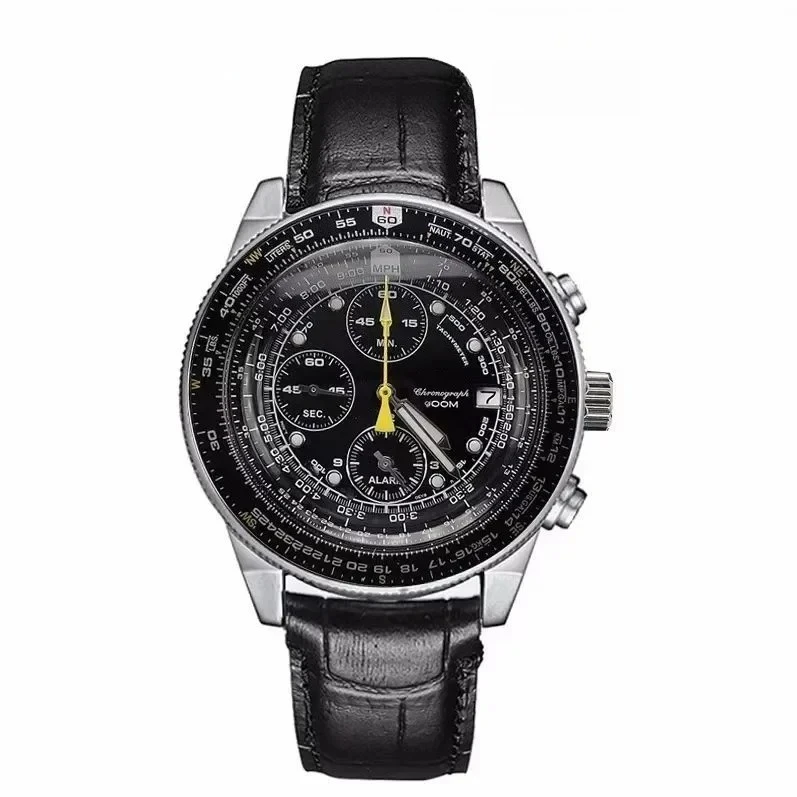 ​ ساعة كوارتز رجالية فاخرة 2025، ستانلس ستيل، كريستال ياقوتي، عرض التاريخ، مقاومة للماء، مضيئة، كاجوال للعمل