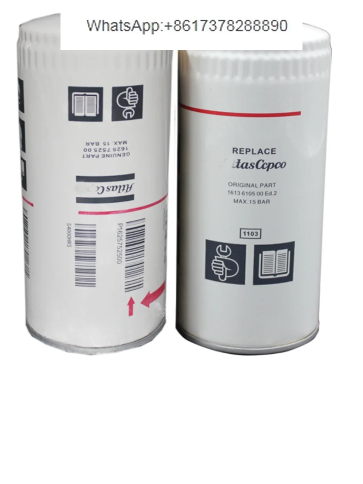 Atlas oil filter 1625752500 1613610500 1621737800 1513033701