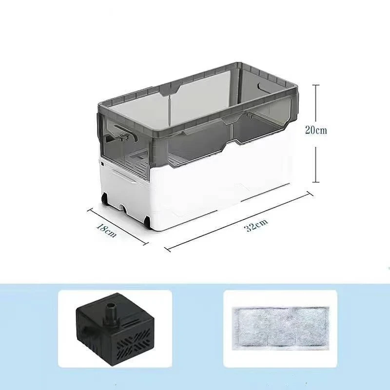 

Turtle ecological special turtle tank lazy person free water change cycle filter amphibious turtle tank aquarium accessories220V