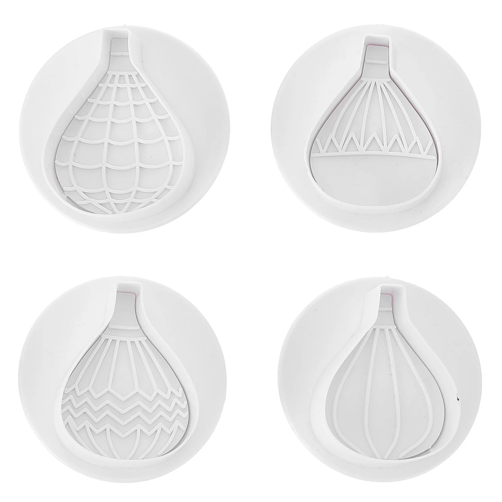 

4pcs Baking Mold Set Reusable Fondant Biscuits Pressing Molds Cookie DIY Candy Making Easy Clean Safe Household Christmas