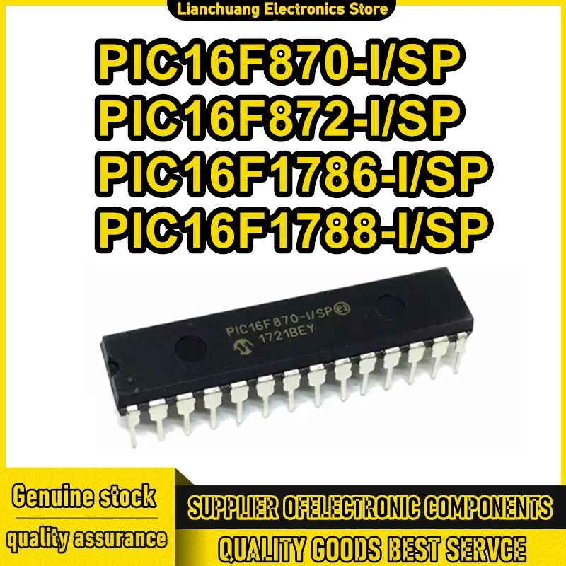 

PIC16F870-I/SP PIC16F872-I SP PIC16F1786-I SP PIC16F1788-I SP PIC16F DIP28 IC Chip 100% New Original in stock