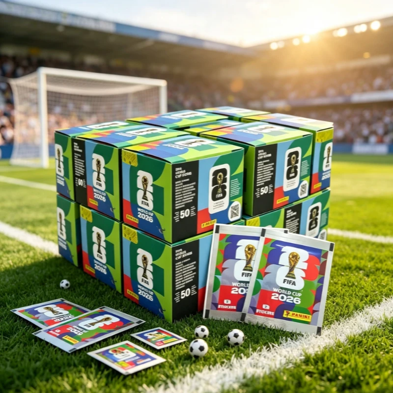 2026 Real Panini Authorized FIFA World Cup Football Sticker Pack Set,  Sticker Bags Limited Fan Soccer Memorabilia Collection
