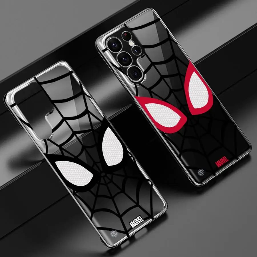 Marvel Sipider Man Case for Samsung Galaxy S23 S24 Ultra S23 FE S22 Plus S20 FE S21 S22 Transparent Clear Phone Cover