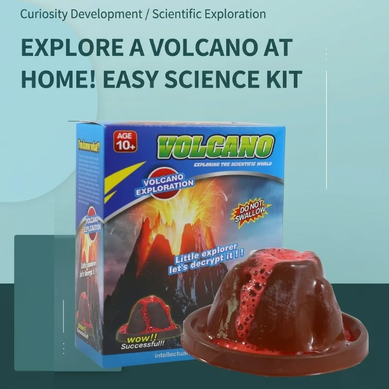 STEM DIY Volcano Eruption Science Experiment Set Kids Interesting Making Model Toy for Primary Kindergarten Education Learning