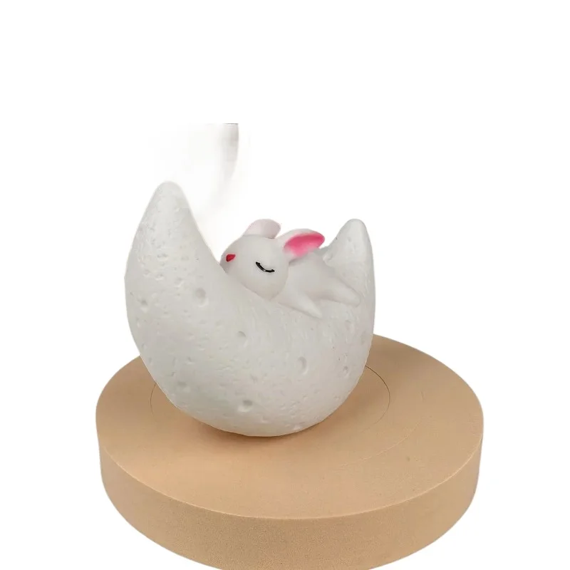 Veilleuse veilleuse lune lapin veilleuse chambre chevet atmosphère lumière mignon créatif décoration de bureau lumière douce