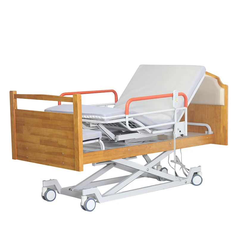 MGE-KD14 Medige New Arrival Wooden Medical Elderly Patient Nursing Room Hospital Furniture Clinic Rotating Nursing Bed