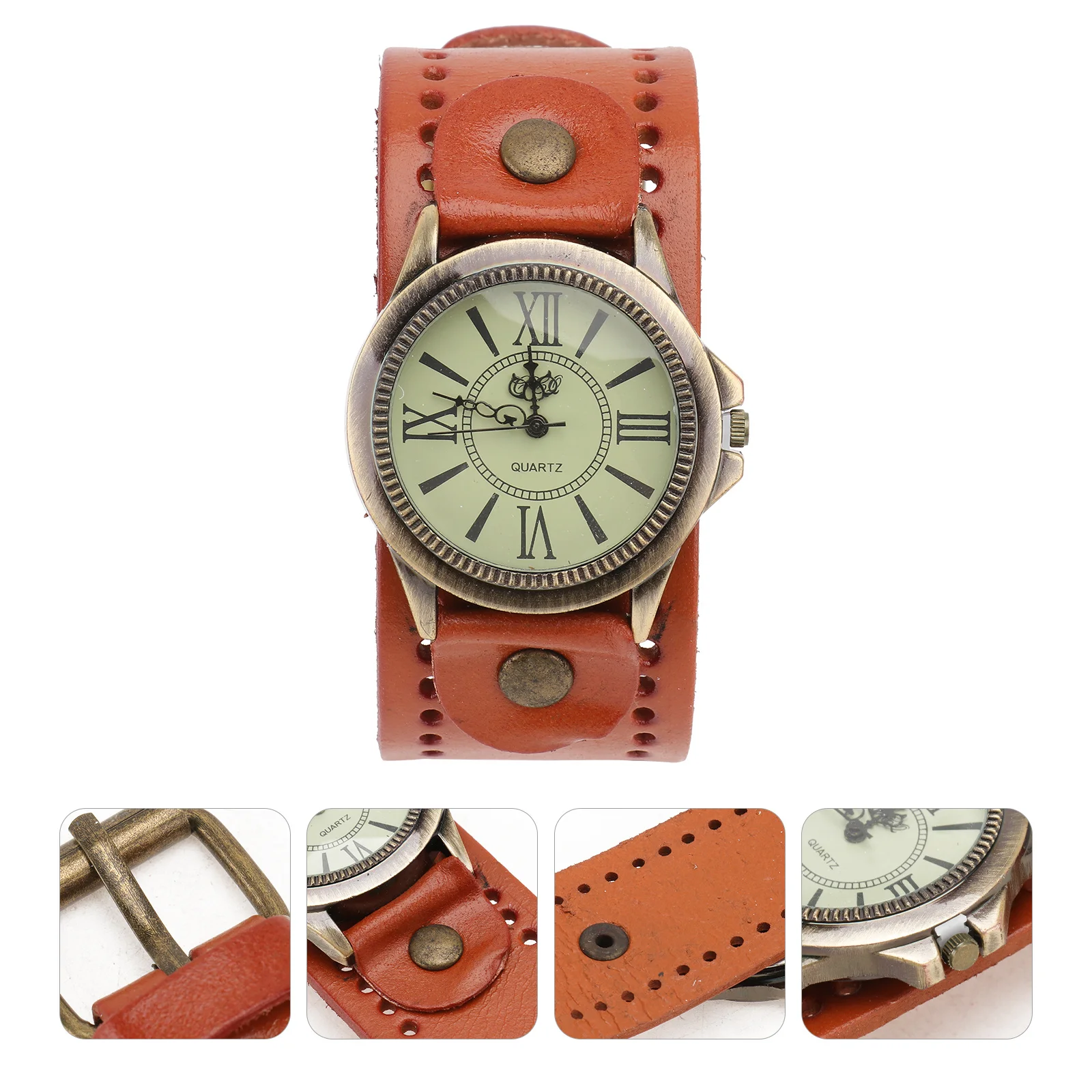 1 шт., браслет в стиле ретро, кварцевые наручные часы, винтажные римские модные элегантные мягкие удобные женские часы на Рождество, день рождения