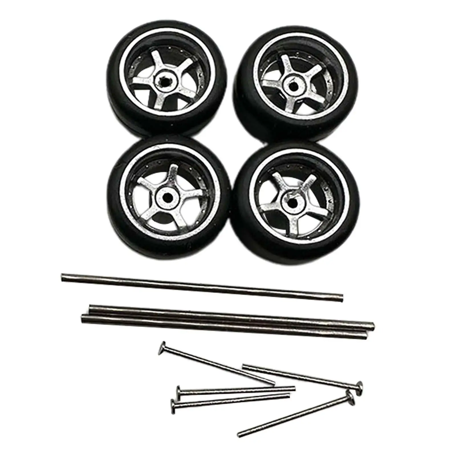 

Lightweight Rc Car Tires Alloy Replacement Set for Hobby Grade Mini Rc Cars Assembly and Performance Upgrade