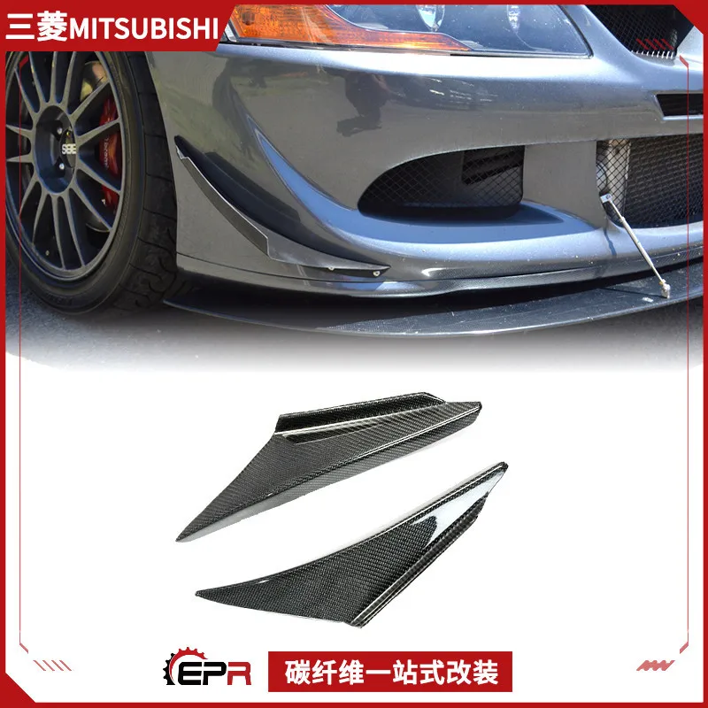 

Подходит для Mitsubishi Evolution7 8, модифицированные детали из углеродного волокна 9-го поколения, воздушный нож на переднюю планку JDM, воздушное полотно спойлера