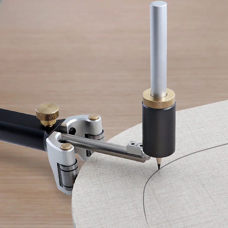 Woodworking scribing arc scribing dual-purpose line drawing artifact parallel multi-function tool