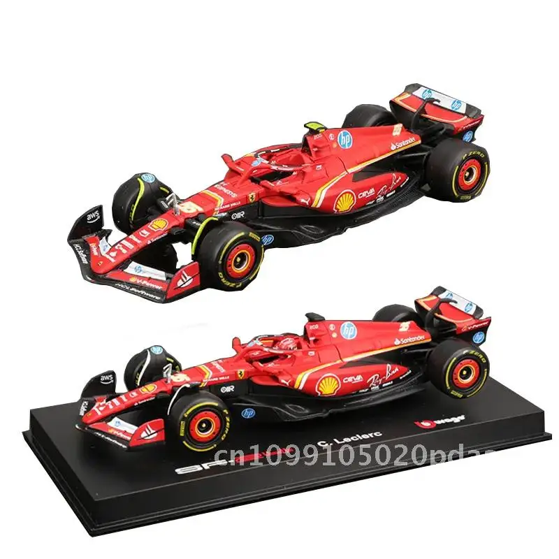 

Bburago Scale Diecast Ferrari SF24 F1 Car Model 2024 Season Featuring Leclerc And Sainz Alloy Luxury Vehicle Collectible Toy