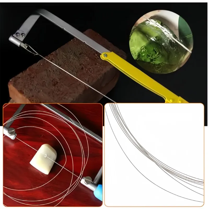 5Sets 0.12mm Professional Diamond Wire 20m High-Precision for Jewelry Stone Processing Pros DIY