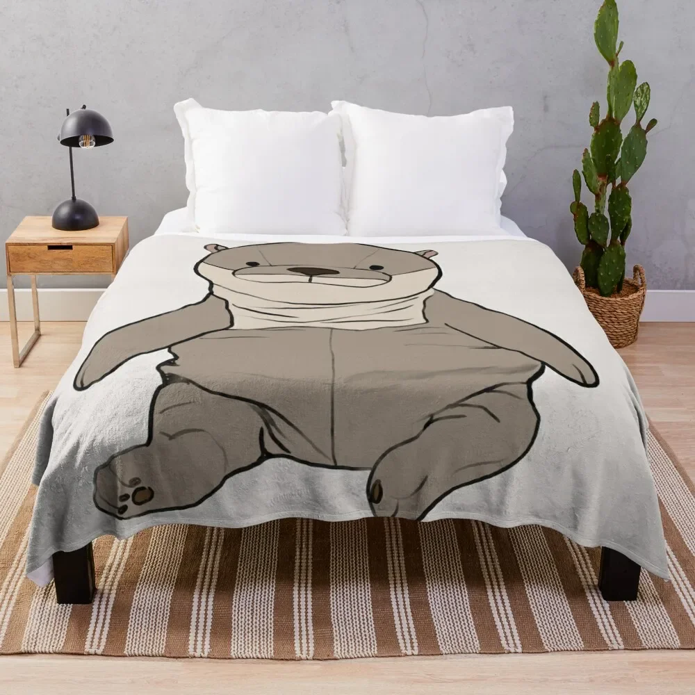 gray shinada global otter Throw Blanket for babies Polar Bed Blankets