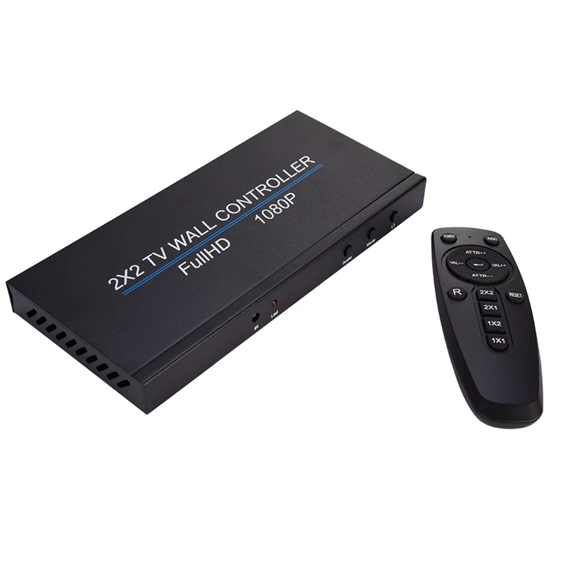 2X2 Video Wall Controller Full HD 1080P 4CH Screen Splicing -Compatible Video Screen Processor Controller