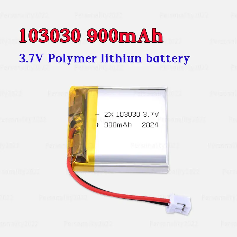 

Li-ion Battery 103030 900mAh Lipo Lithium Polymer Lipoly Batteries 3.7V Ph-2.0P for Speaker Fan Air Purifier Controller GPS MP3