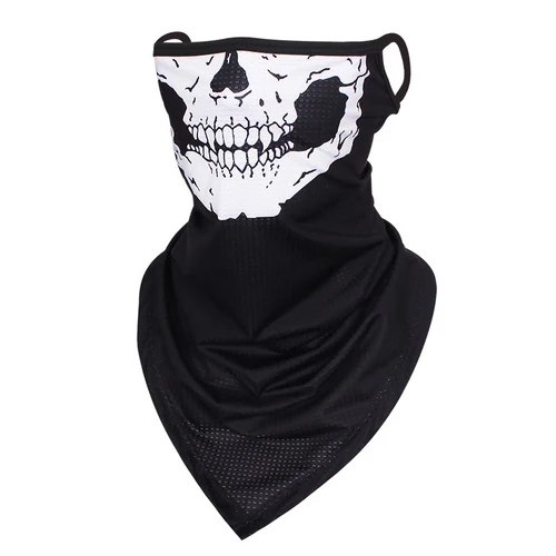 Imagen 1 del producto Bufanda multifunción, máscara facial de calavera, Bandana para ciclismo, pasamontañas para la cara, cubierta con estampado 3D, protector solar, polaina para el cuello a prueba de viento
