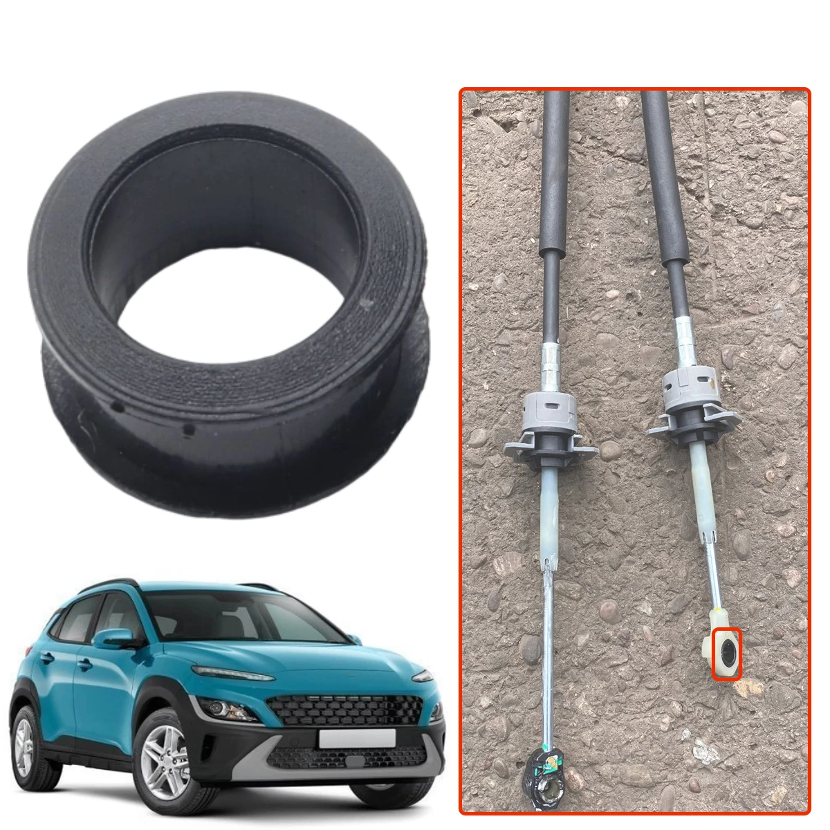 

Ремкомплект втулок и шаровых опор троса переключения передач для Hyundai Kona OS OSE OSI 2020-2023, запчасти для автомобиля