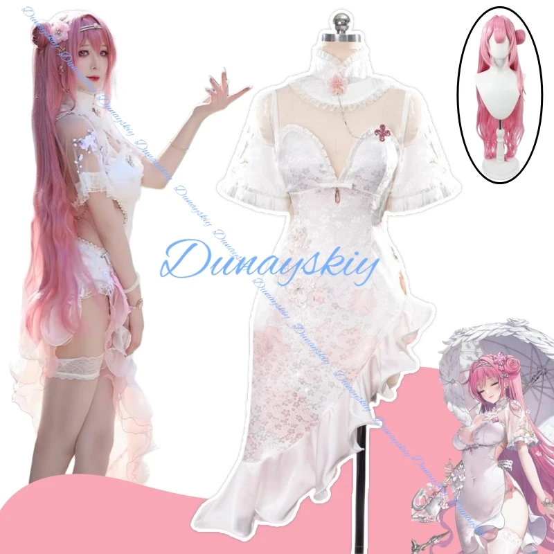 

Goddess of Victory: Nikke Dorothy Cheongsam Cosplay Costume Wig Game Anime Party Uniform Hallowen Play Role Clothes Clothing