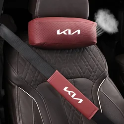 Car Seat Belt Shoulder Cover Pads Headrest Neck Pillow For KIA Sportage Ceed Sorento Cerato Optima Picanto Rio Soul K2 K5 Stonic