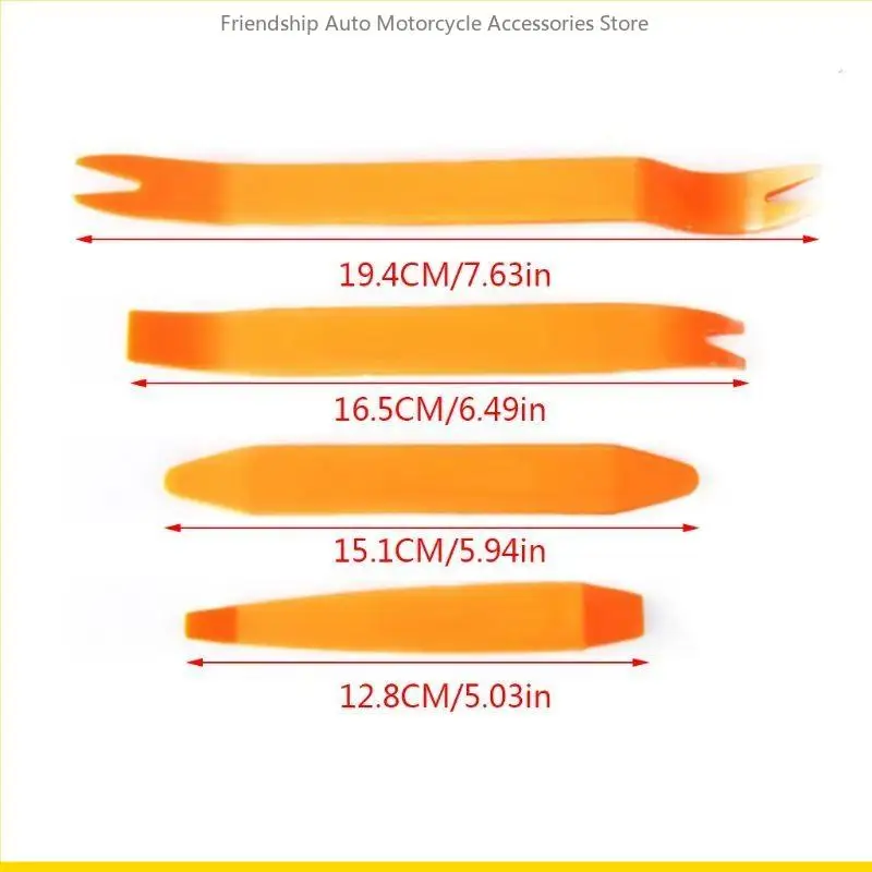 SZCH 4PCS AUTO Radio Panel Klip Trim Repoval Rep Hand Pry Tool