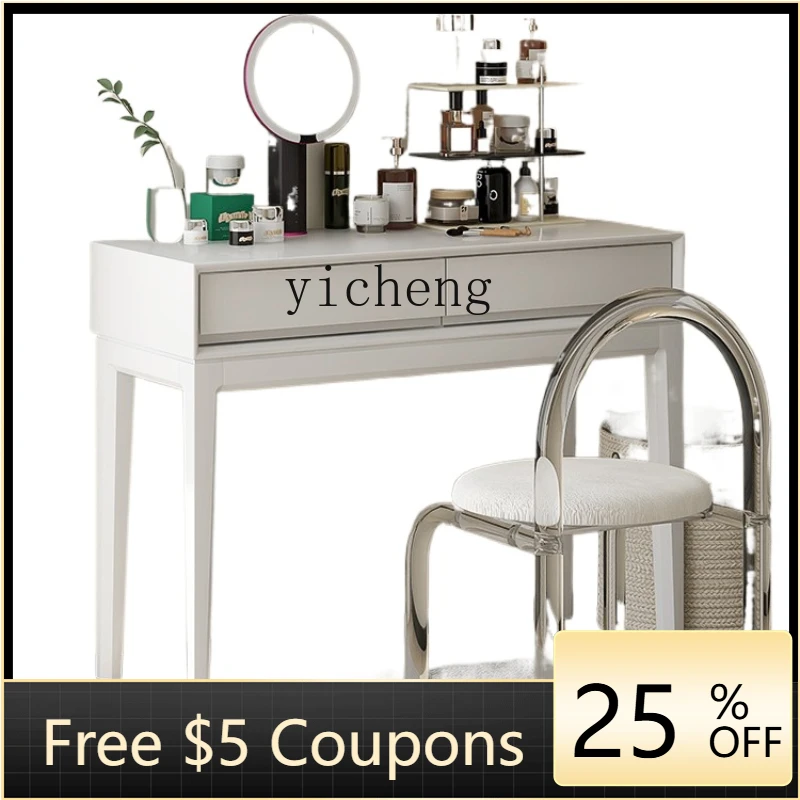 

ZK Minimalist Light Luxury High-Grade Small Apartment Internet Celebrity Ins Style Bedroom Modern Minimalist Makeup Table