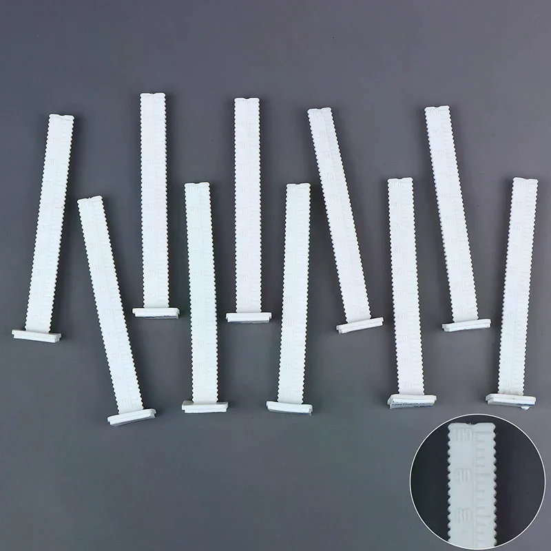 

10 шт., 100 мм, пластиковые белые колышки для уровней, линейка высоты для измерения пола, самовыравнивающиеся штифты, инструменты