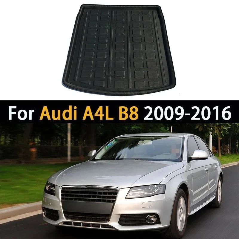 

Задний багажник автомобиля, защитный коврик для багажа, водонепроницаемый багажник, напольный антигрязевой грузовой коврик, аксессуары для Audi A4L B8 2009-2016 2010 2011