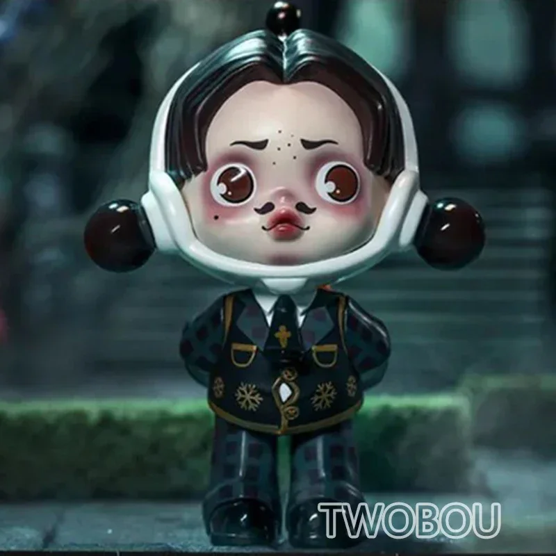 

Original Skullpanda X The Addams Family Series Blind Box Guess Bag Original Toys Doll Cute Action Anime Desktop Ornaments Gift