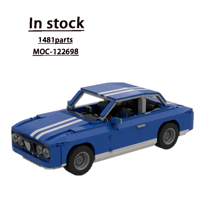 

Модель строительного блока MOC-122698 Blue New Supercar Racing • 1481 деталей MOC Creative Boy Kids Birthday Building