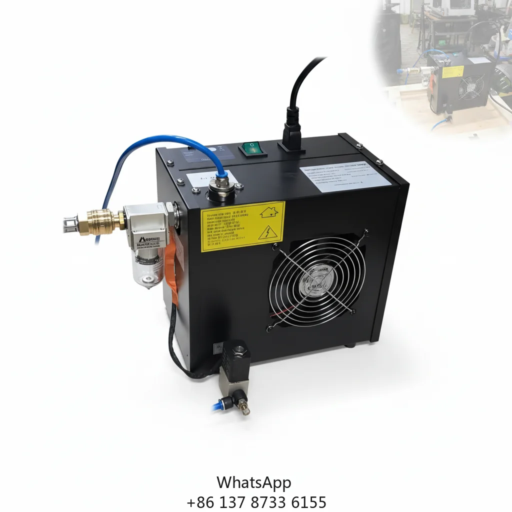 

420LPM Black Mini Refrigerated Air Dryer -15°C Dew Point With Solenoid Valve Used To Remove Moisture From The Air