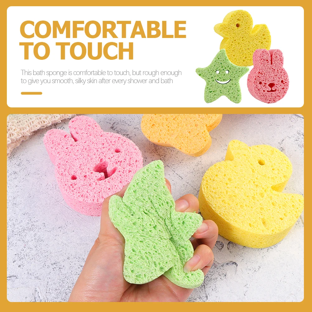 3 Pcs Children\'s Bath Sponge Bathing Tool Small Sponges Body Wash for Cute Bulk Baby