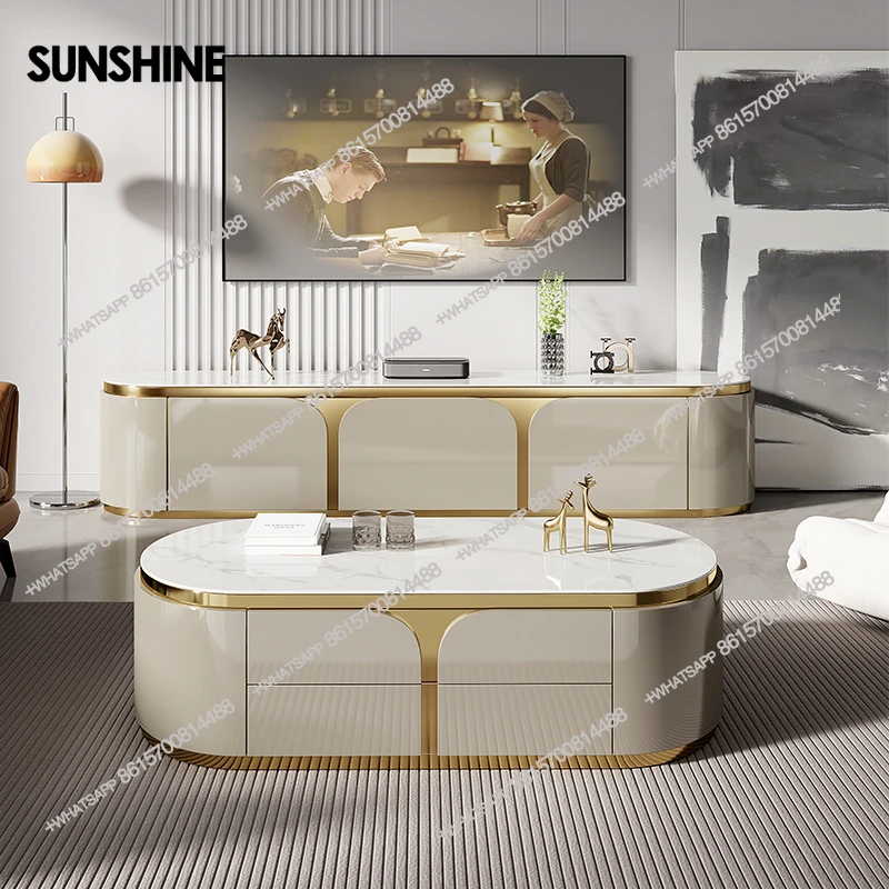 

Italian rock slab coffee table, modern minimalism, living room home tea table