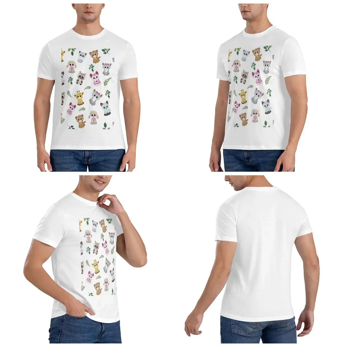 100% Cotton Beanie Boo T-Shirt Men's Classic Oversized T Shirt Men O-Neck Summer Shirts Tops S-6XL